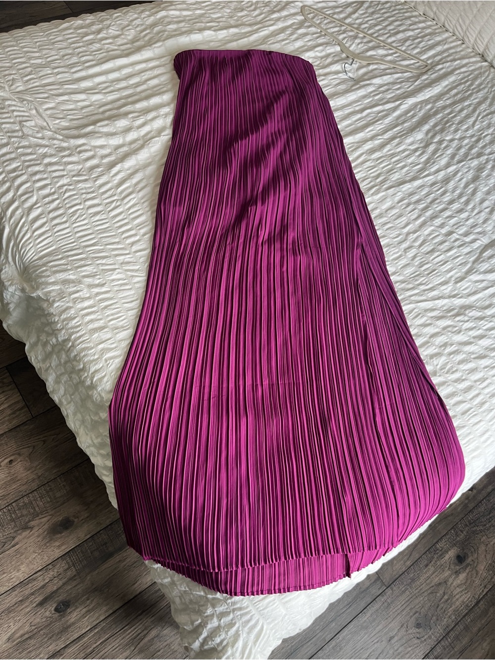 Lulu's Magenta Pleated Maxi Dress